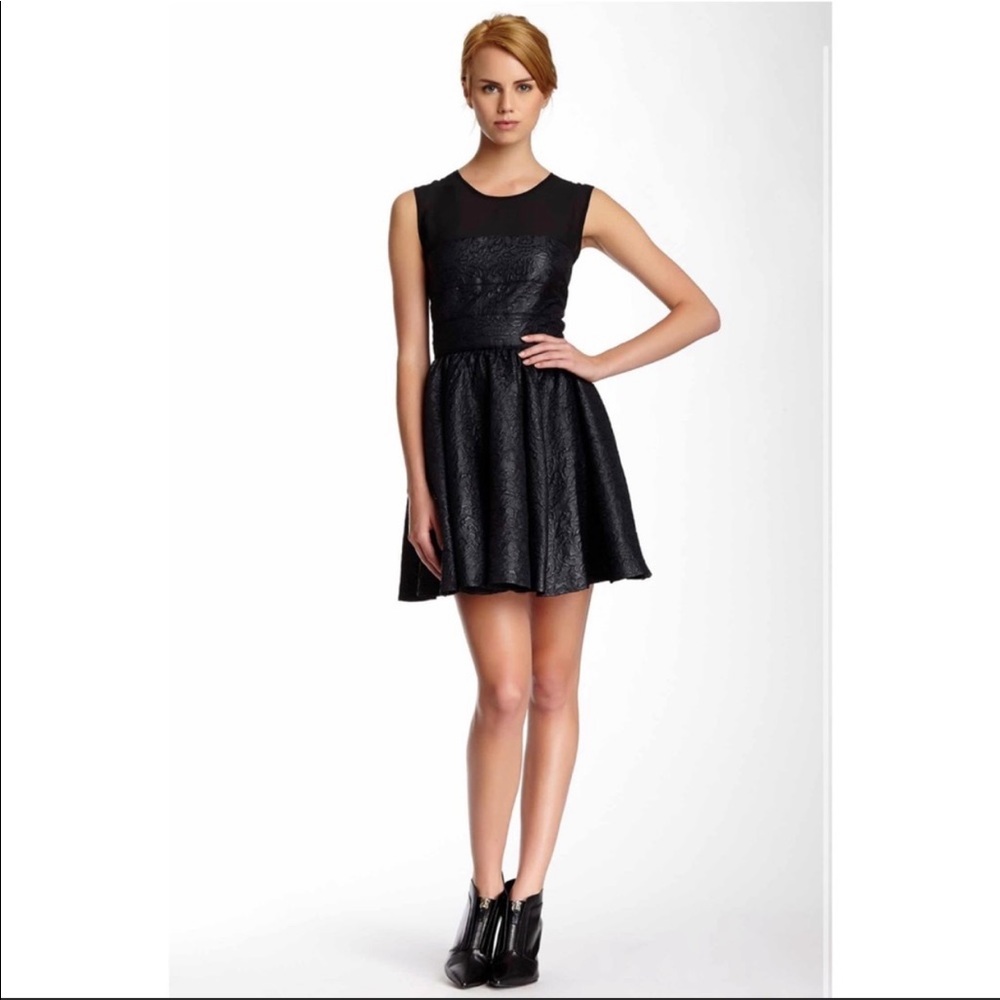 Rachel Zoe Black Jacquard Dress (size 0)